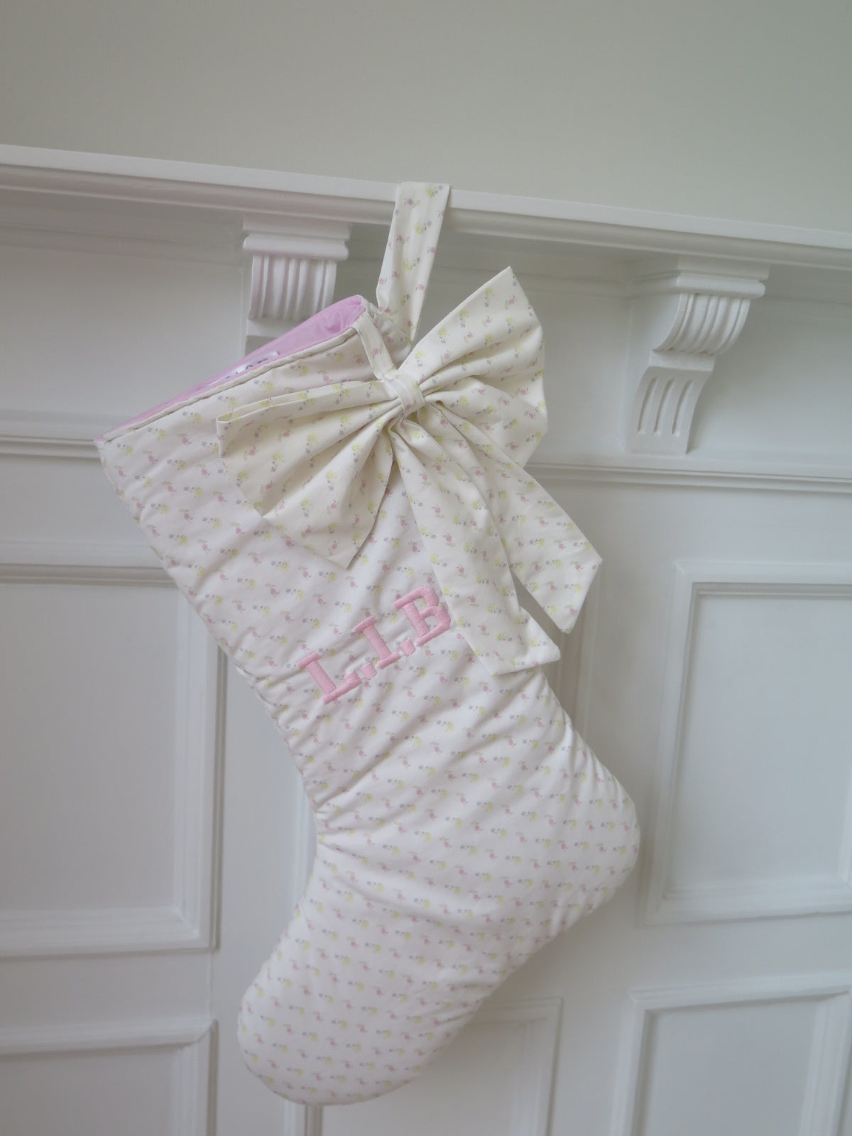 CUSTOM BOW CHRISTMAS STOCKING