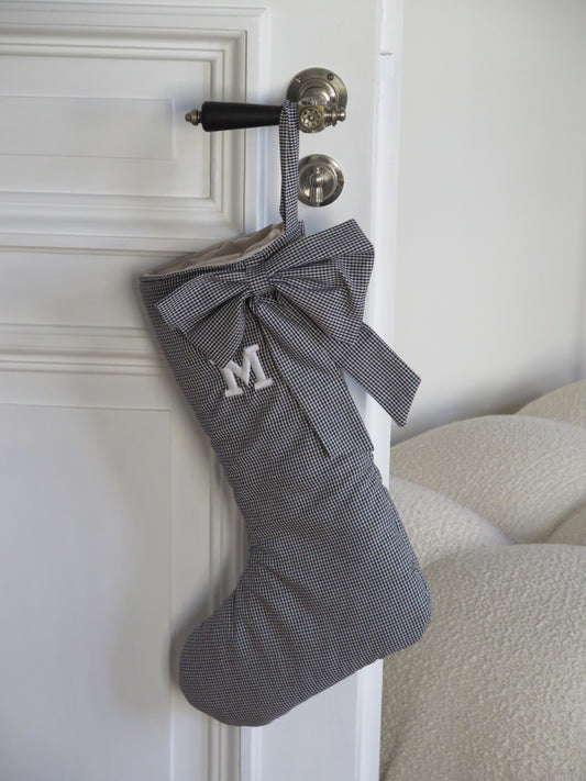 CUSTOM BOW CHRISTMAS STOCKING