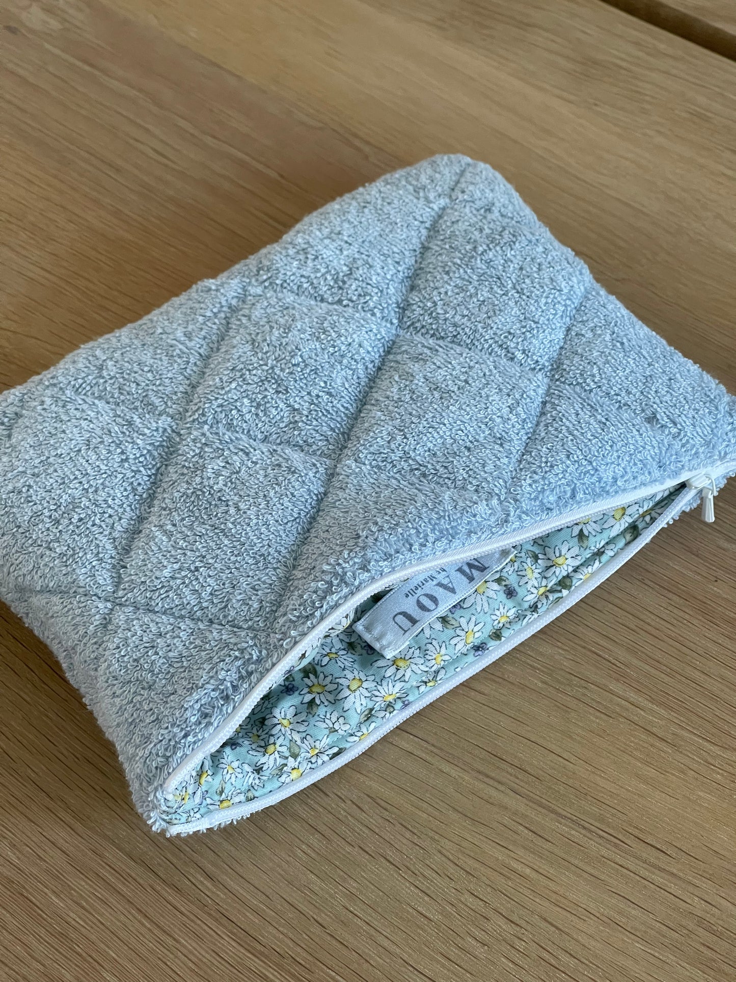 BLUE TERRY POUCH