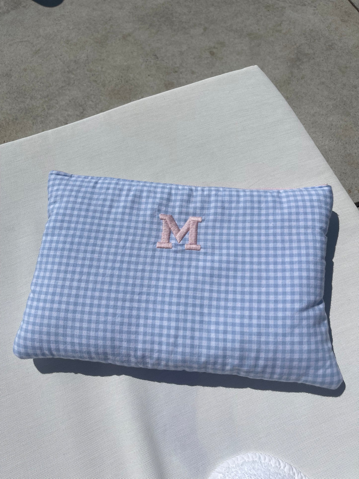 LIGHT BLUE GINGHAM LAPTOP