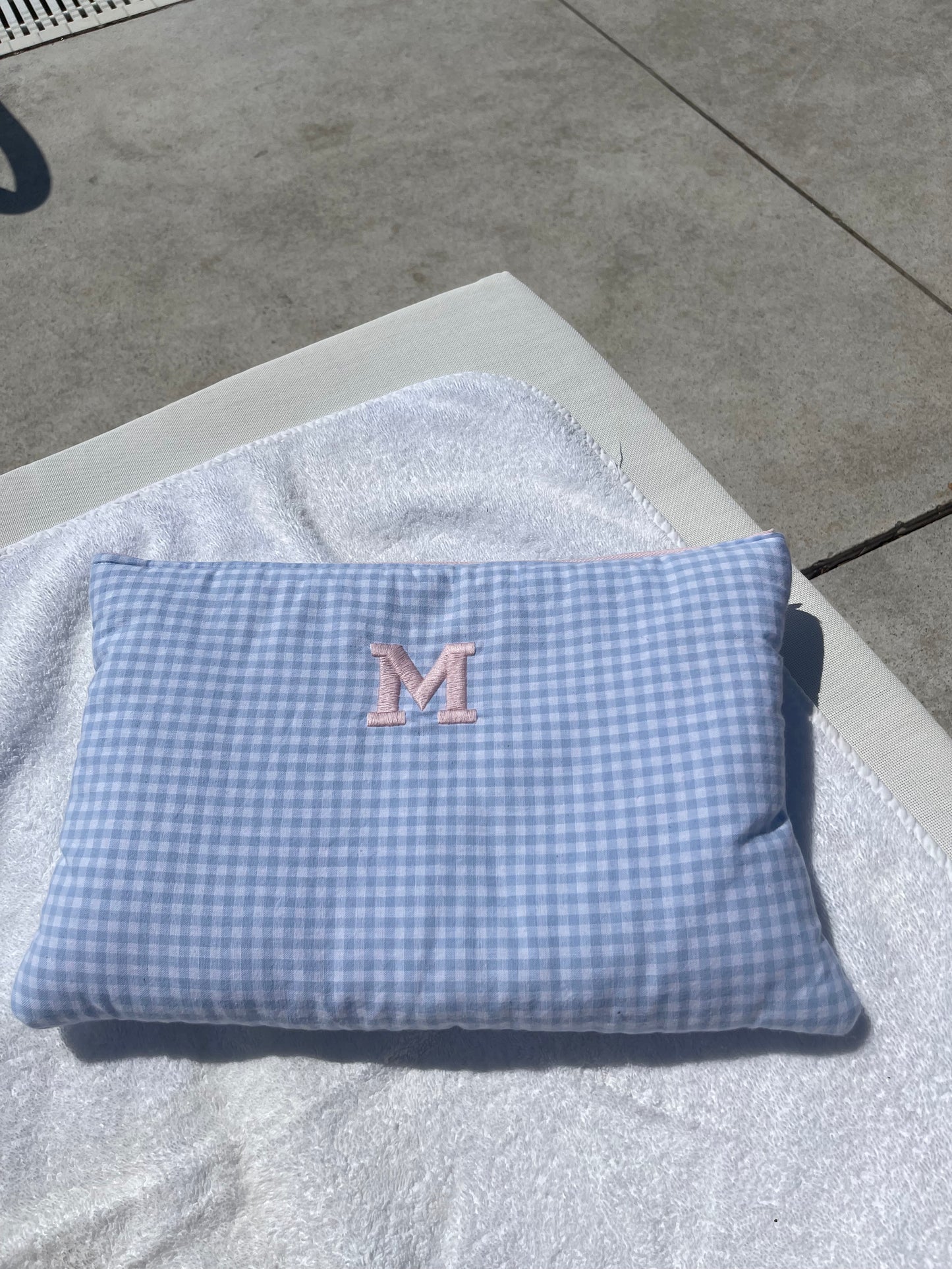 LIGHT BLUE GINGHAM LAPTOP