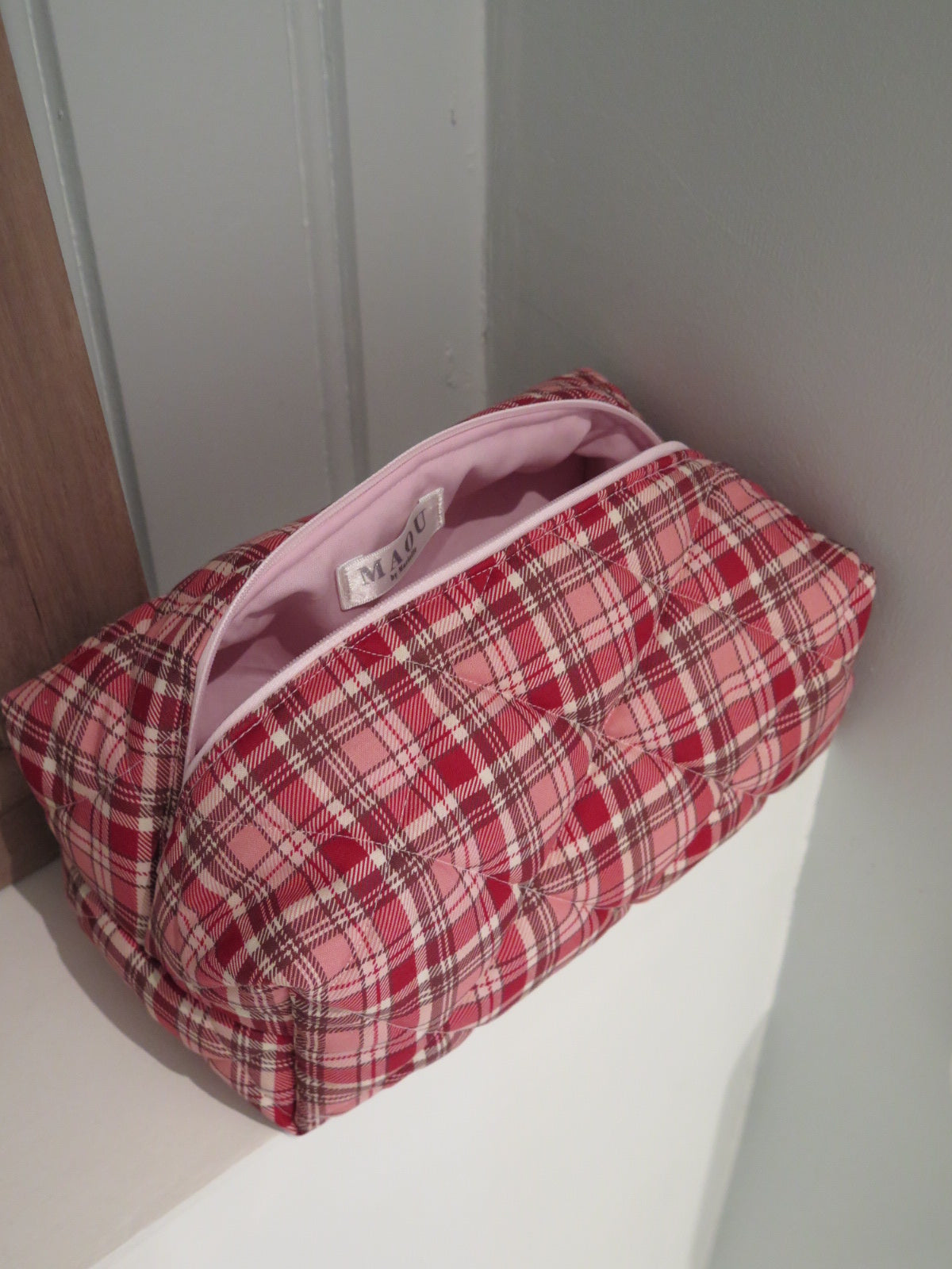 RED/PINK PLAID