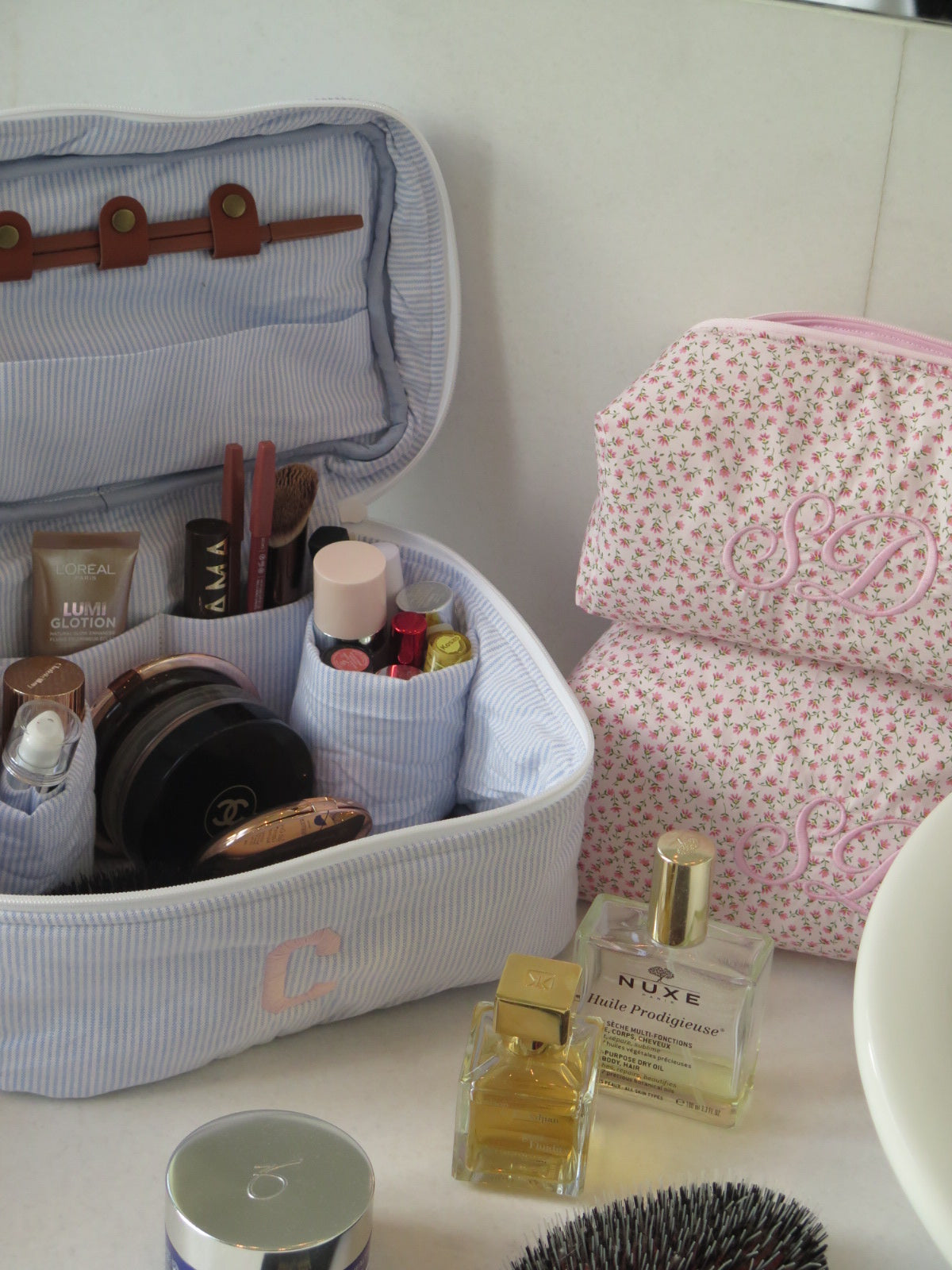 ALL IN ONE VANITY LIGHT BLUE STRIPES