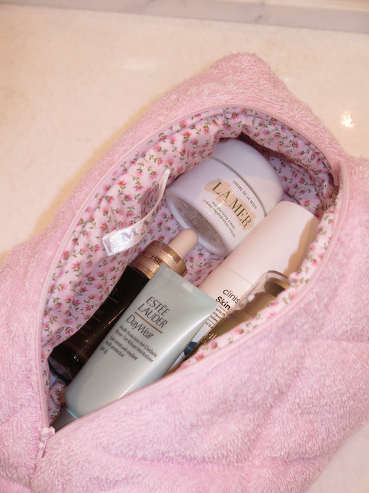 PINK TERRY WITH LIGHT PINK MINI FLORAL