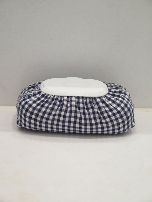 WET WIPE COVER NAVY GINGHAM