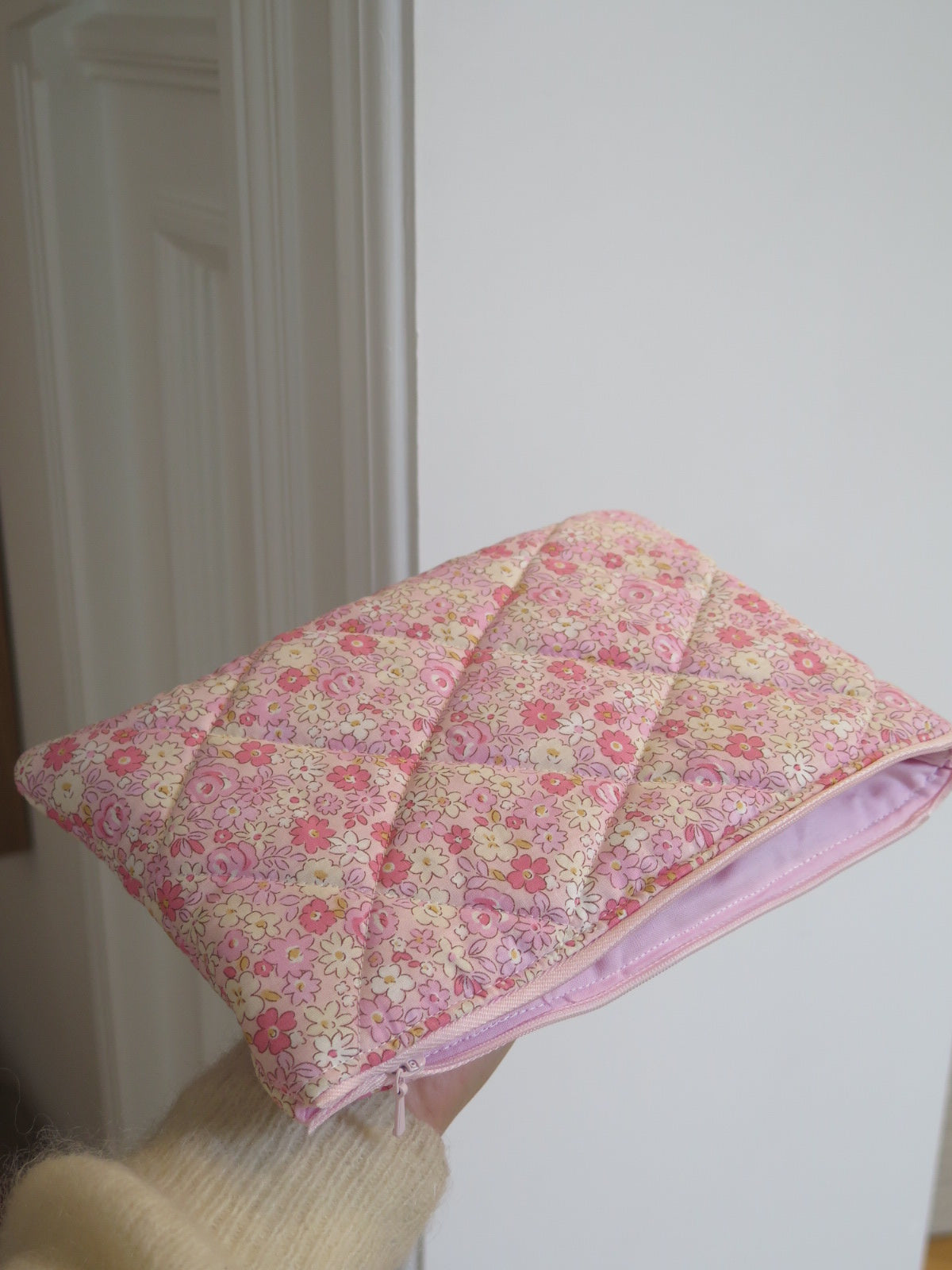 PINK YELLOW FLAT POUCH