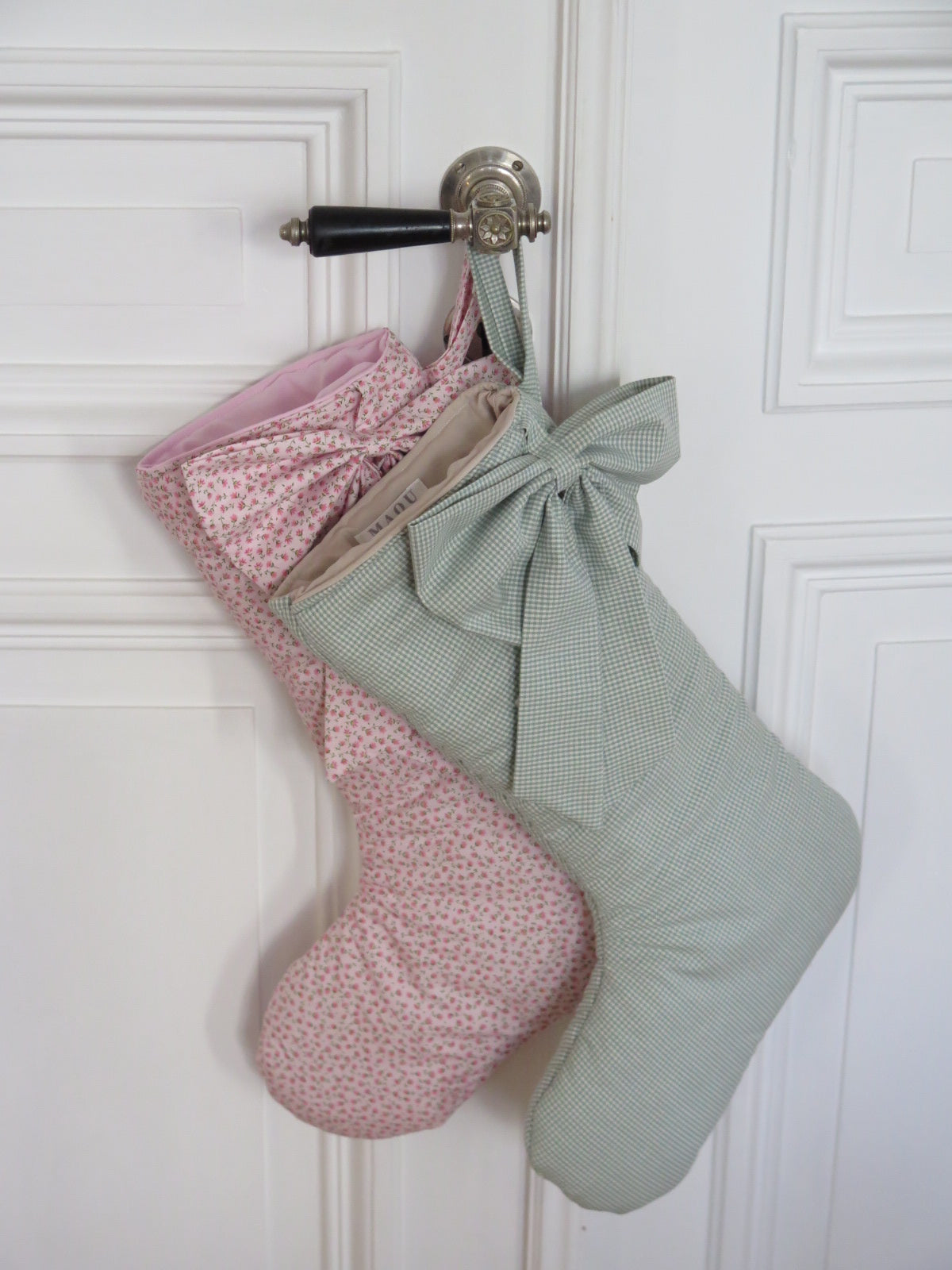 CUSTOM BOW CHRISTMAS STOCKING