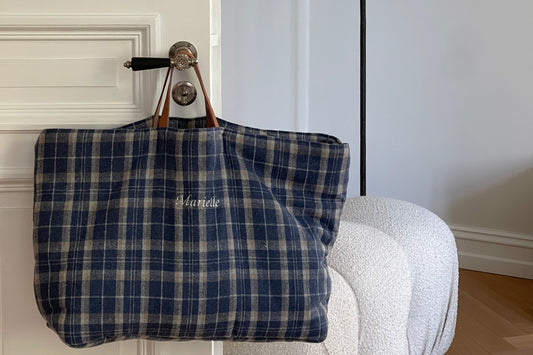 BLUE PLAID FLANNEL WEEKENDER