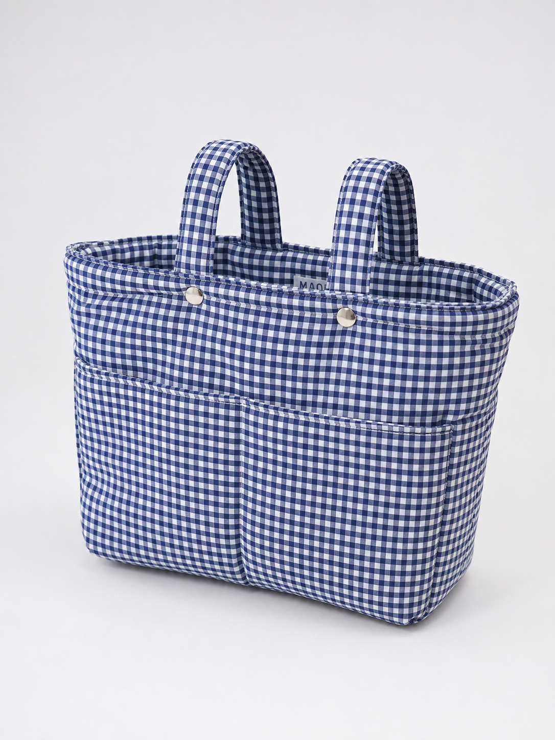 Stroller bag navy gingham