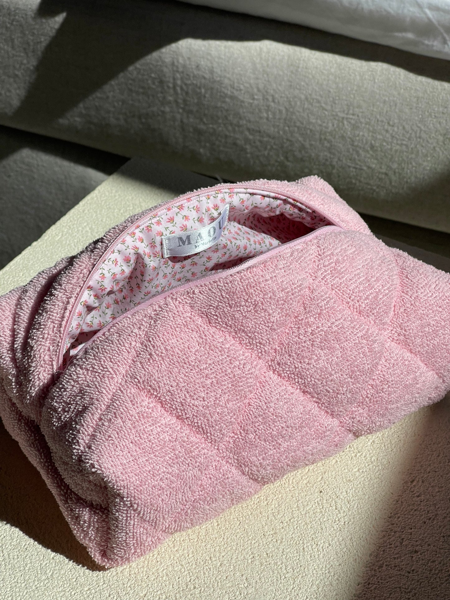 PINK TERRY WITH LIGHT PINK MINI FLORAL