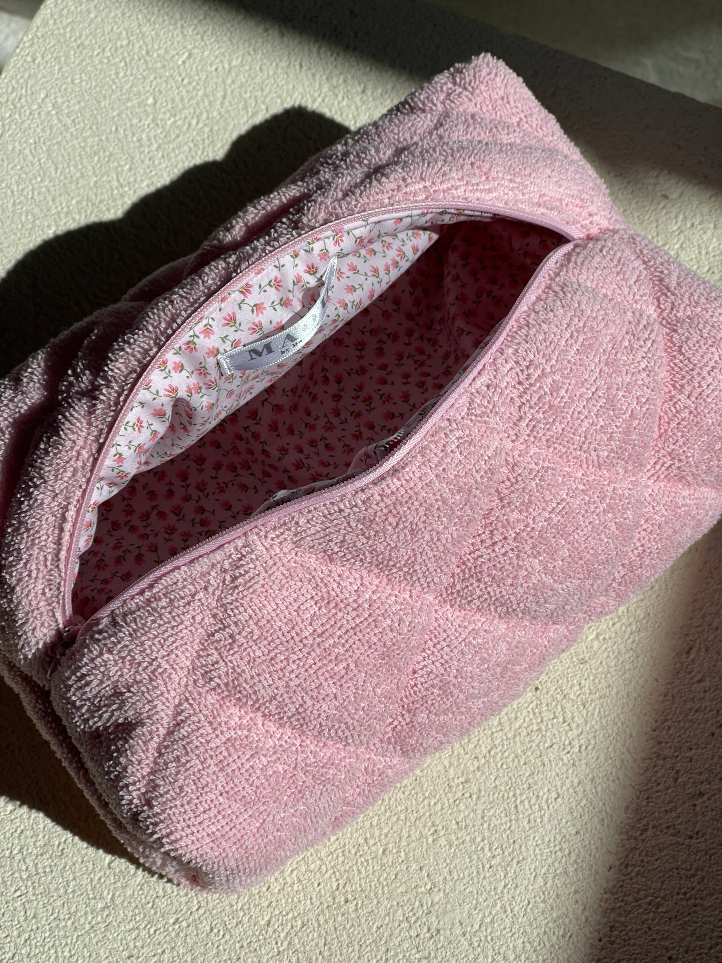 PINK TERRY WITH LIGHT PINK MINI FLORAL
