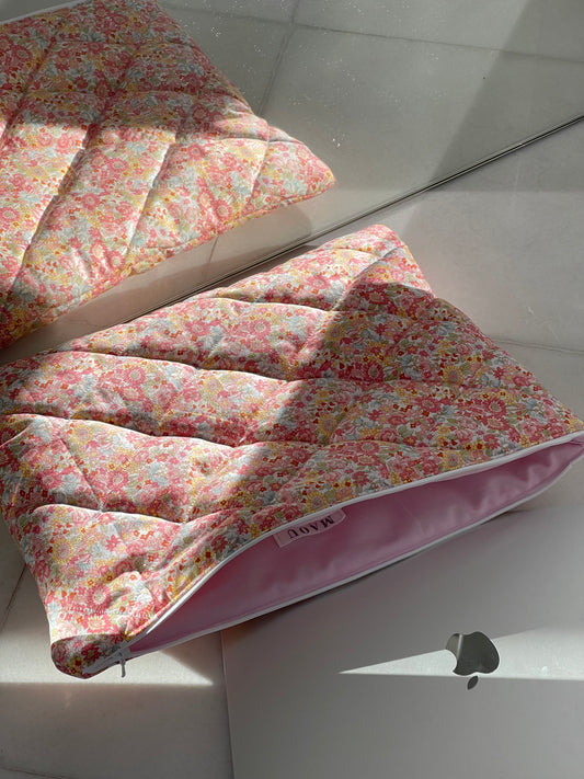 Orange floral laptop case