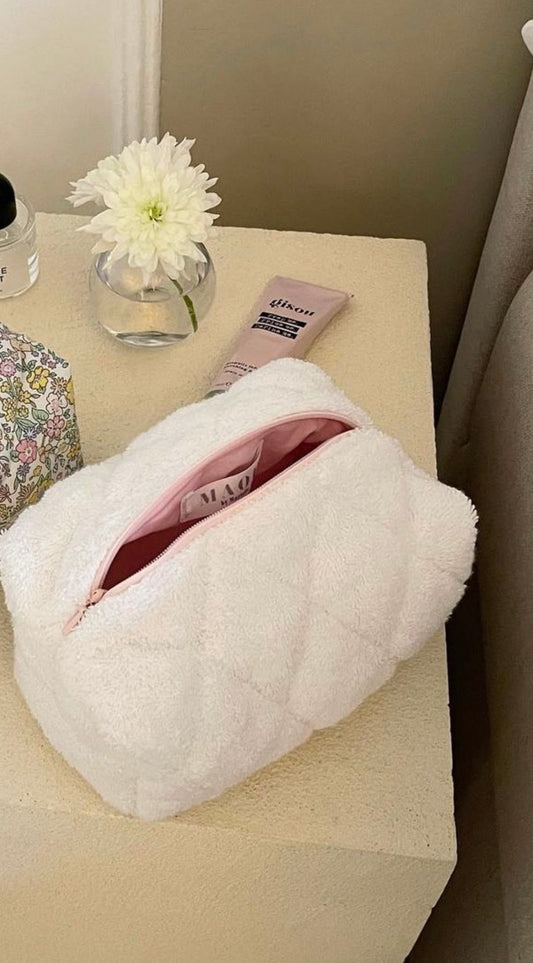 WHITE TERRY WITH SIMPLE PINK