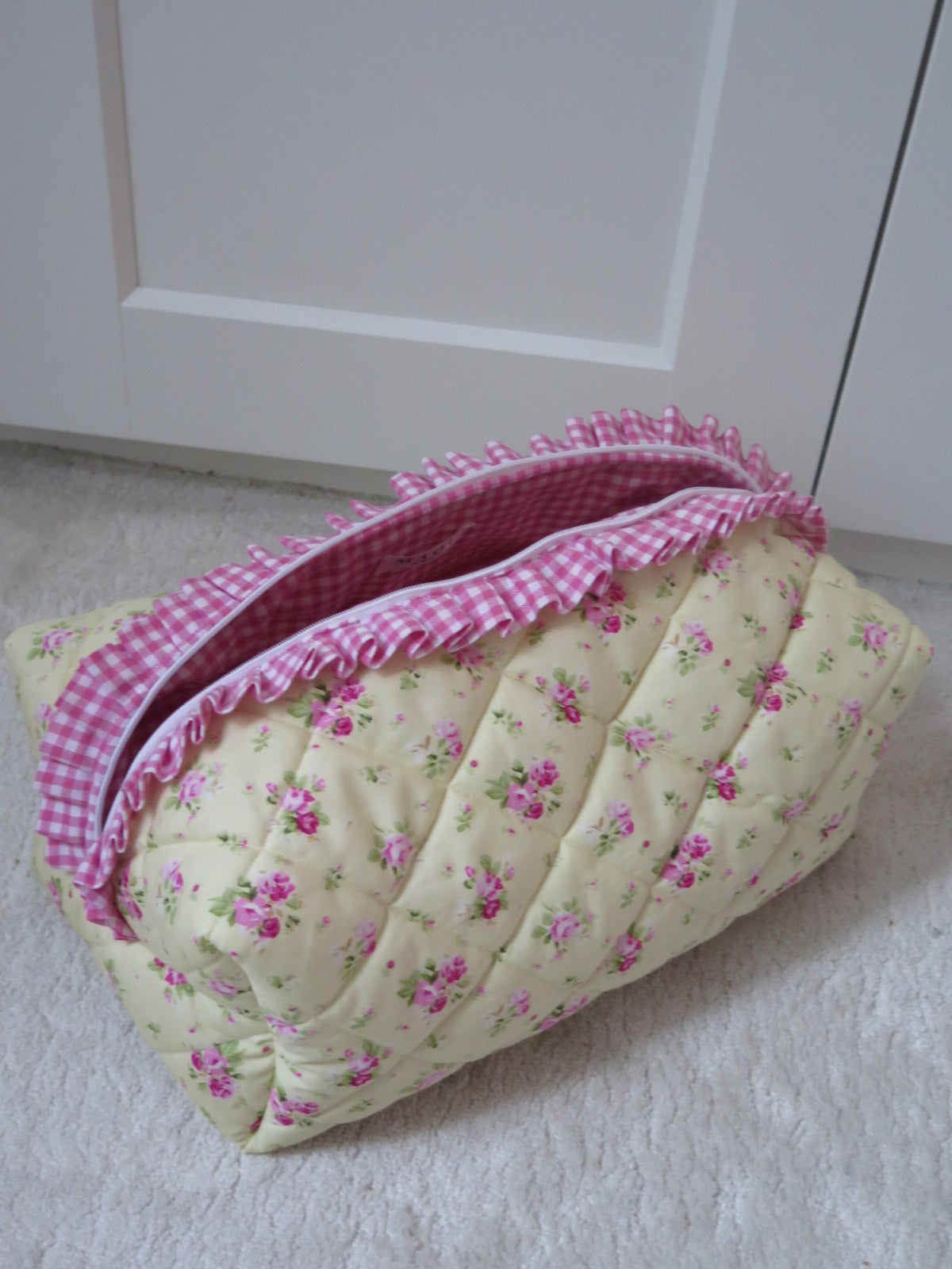 RUFFLED BAG YELLOW FLORAL