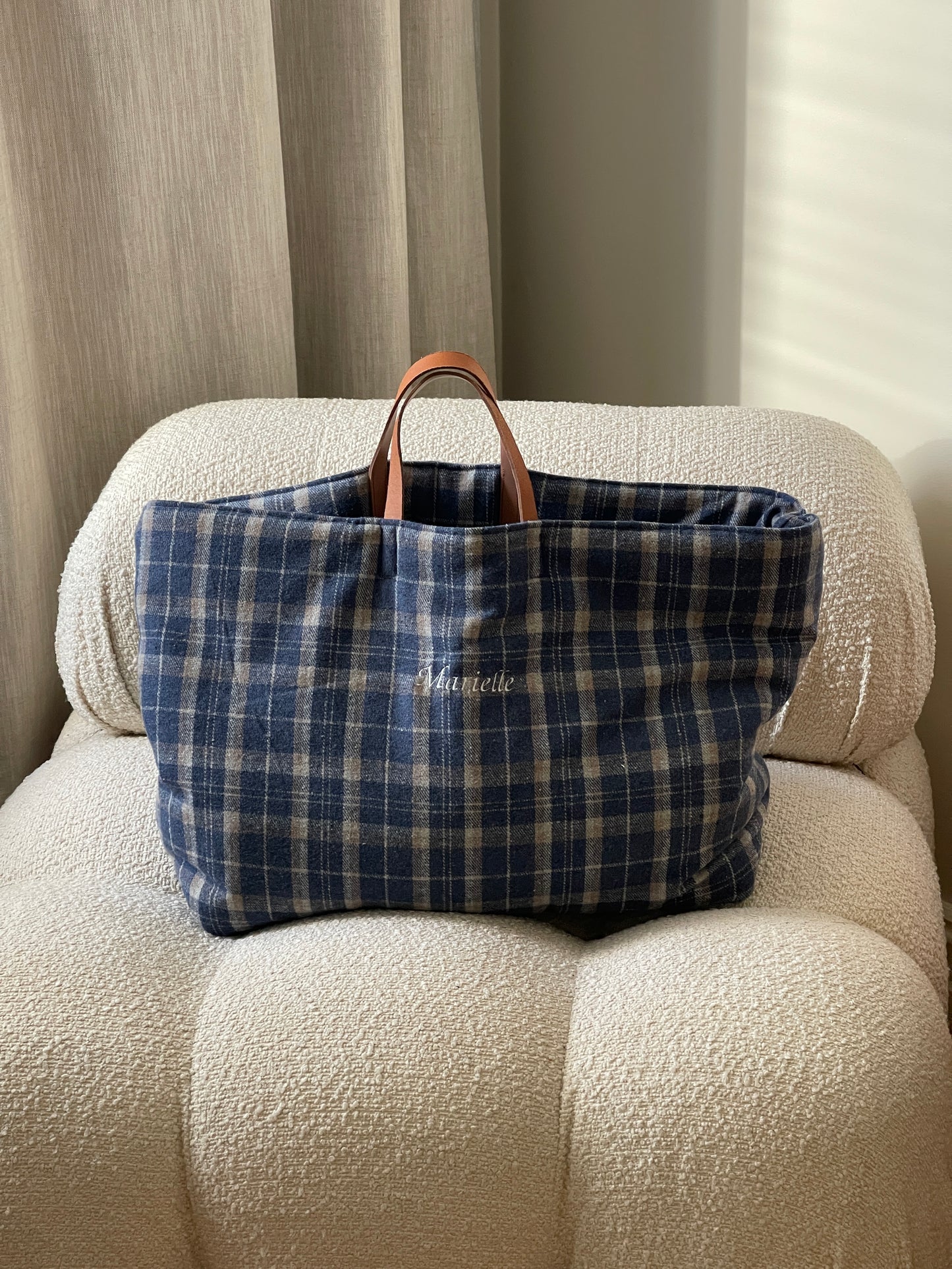 BLUE PLAID FLANNEL WEEKENDER