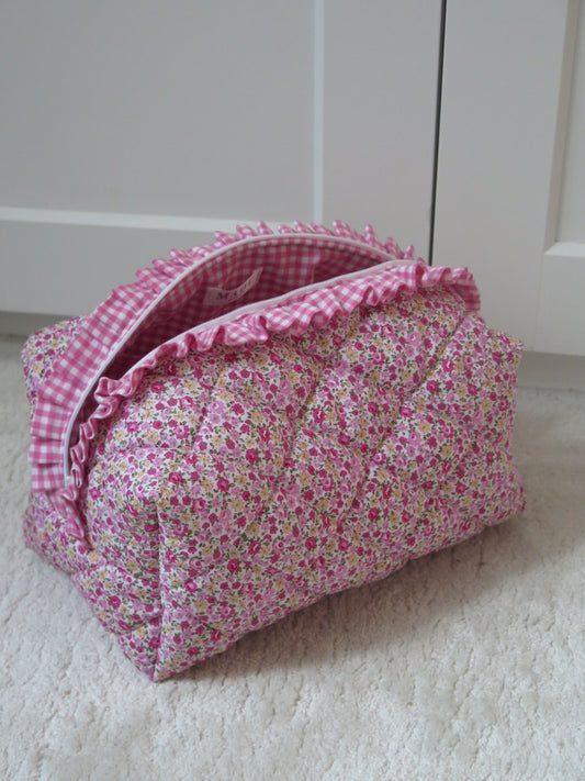 RUFFLED BAG PINK FLORAL