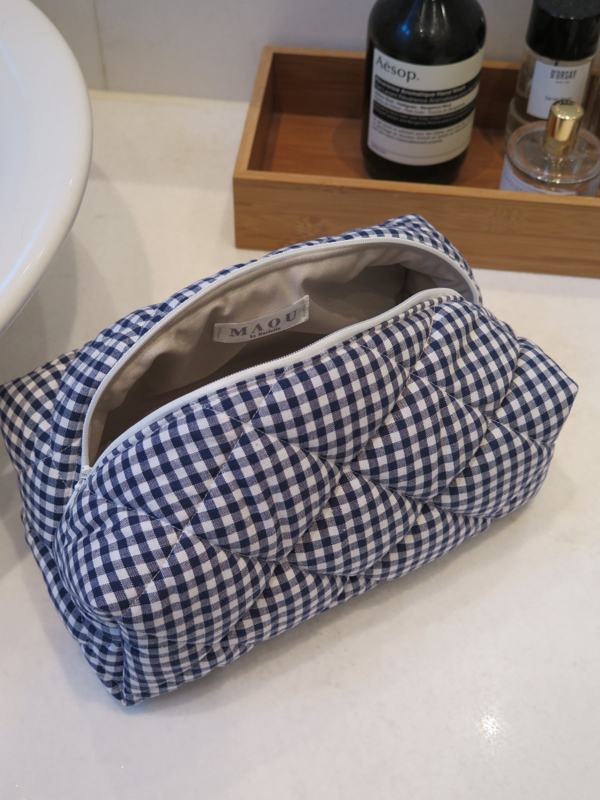 NAVY GINGHAM