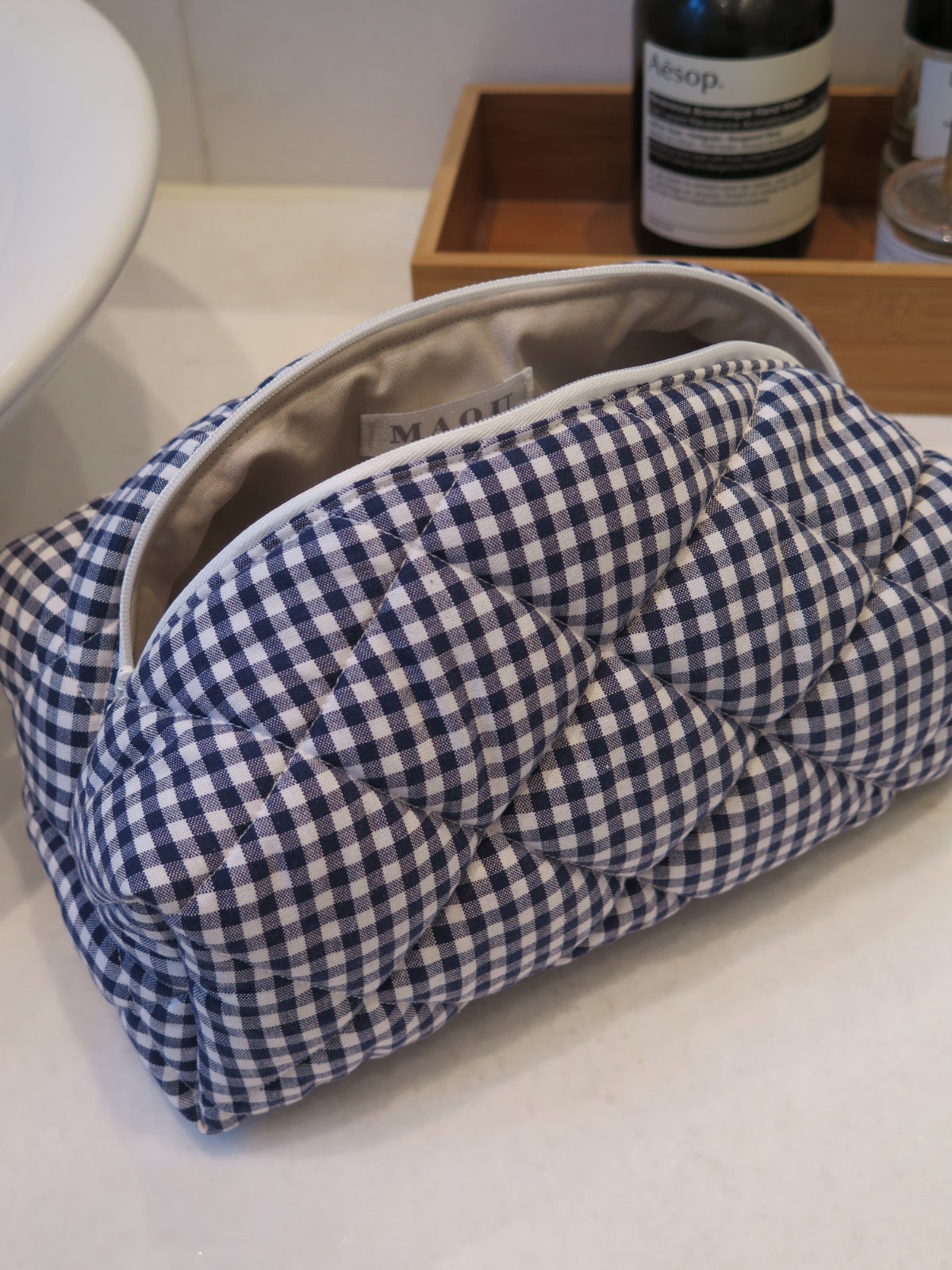 NAVY GINGHAM