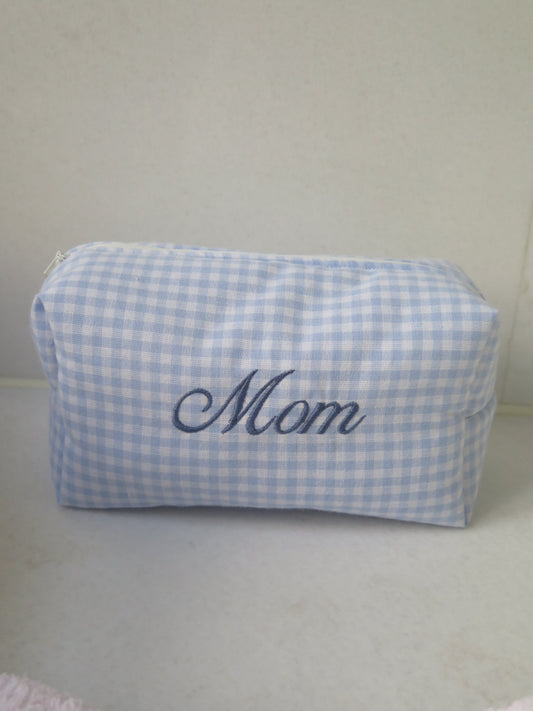 Custom blue gingham