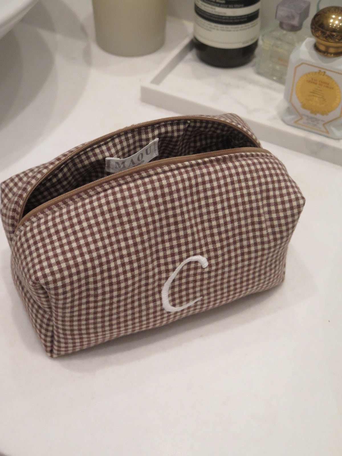 CUSTOM GINGHAM BROWN