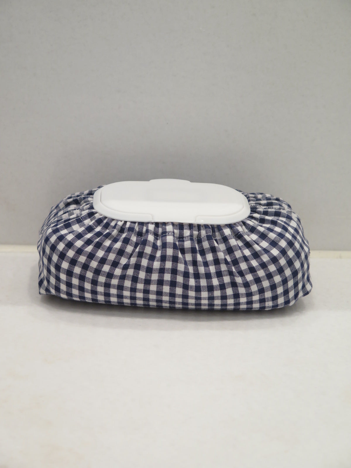 WET WIPE COVER NAVY GINGHAM