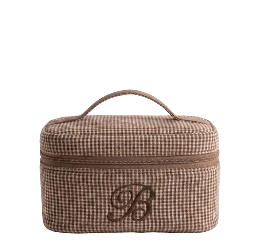 ALL IN ONE VANITY BROWN GINGHAM